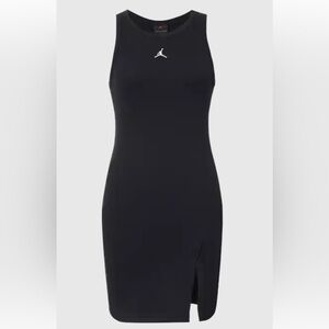 Nike Jordan Women’s Size Medium Black Tank Top Dress Logo Slim Fit Streetwear